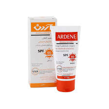 کرم ضد آفتاب رنگی46فاقد جاذبه های شیمیائی پوست معمولی وحساس آردنن