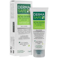 ژل آنتی آکنه پوست چرب و مختلط صورت وبدن درما سیف